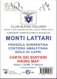 Carta dei sentieri dei Monti Lattari